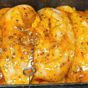 Chicken Breasts in Lemon, Ginger and Chilli Marinade